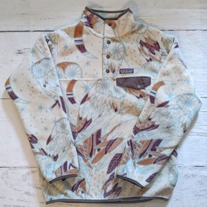 Patagonia RARE Owl Print Synchilla size XS